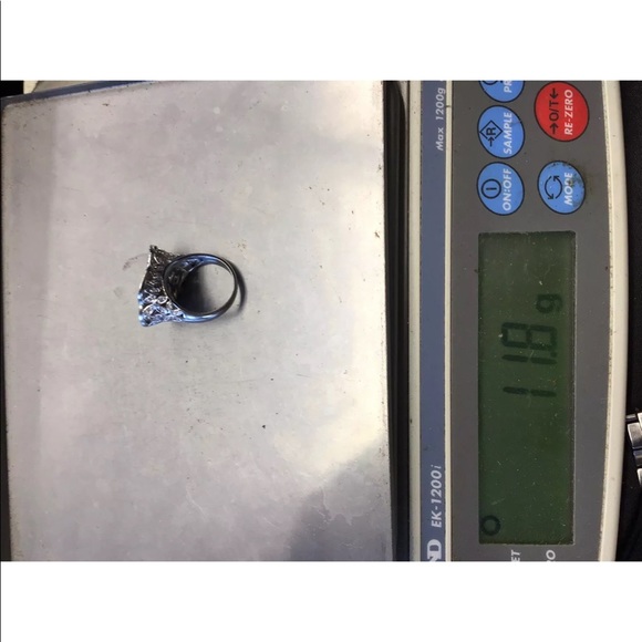 14 K white gold ring - Picture 6 of 6